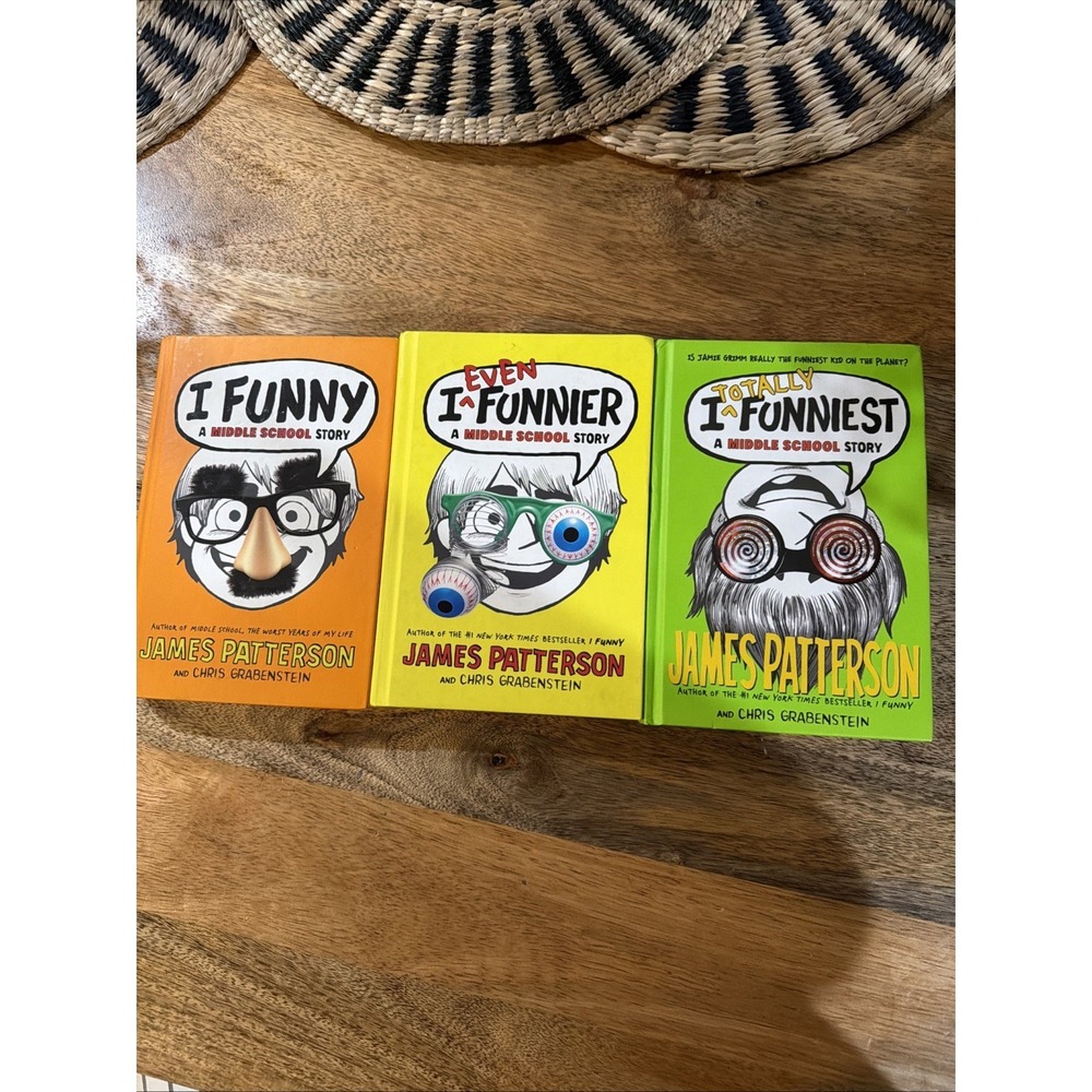 James Patterson Lot Of 3 I Funny Books 1-3 GUC
